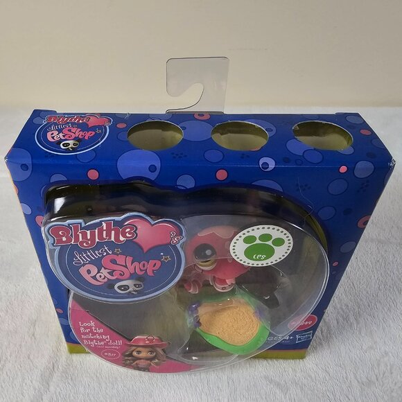 Hasbro Littlest Pet Shop #1849 Snake Blythe Pink Red Spots Stripes LPS NEW 2010 - Picture 3 of 8